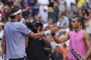 Carlos Alcaraz à droite n'a toujours pas perdu un set dans cette édition de l'US Open. KEYSTONE/AP/Heather Khalifa